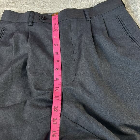 Naldini Italian hand tailored suit super 150 wool 30x28 Short - Picture 11 of 15